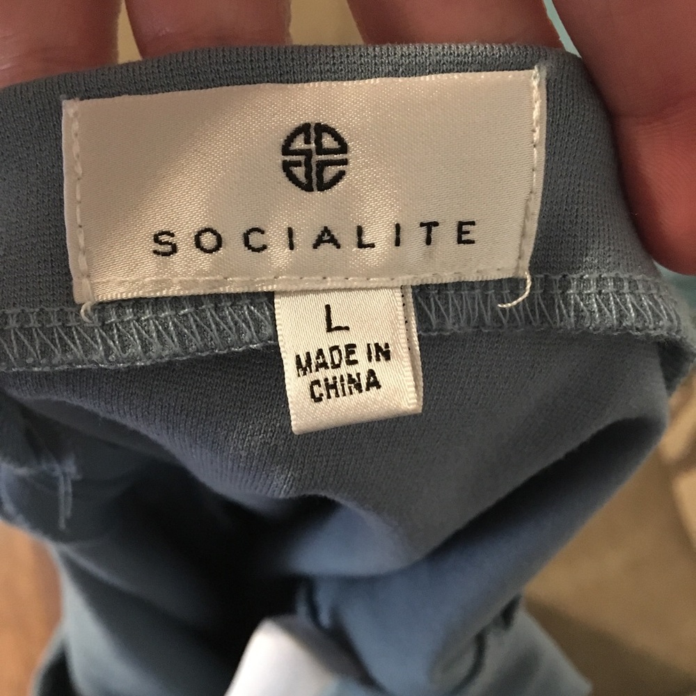 Socialite Cross Back Jumpsuit Blue SM MED LARGE - Picture 8 of 8